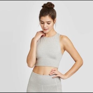 NWOT Joy Lab heather gray high neck sports bra